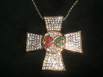 18Kt geelgoud vergulde Maltese Cross
